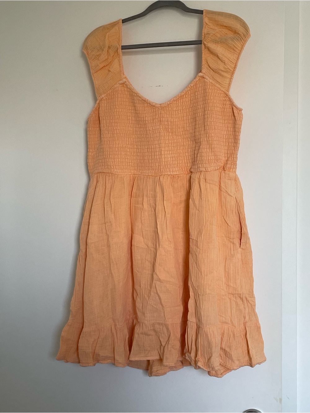 American Eagle Outfitters Gauzy Smocked Sundress